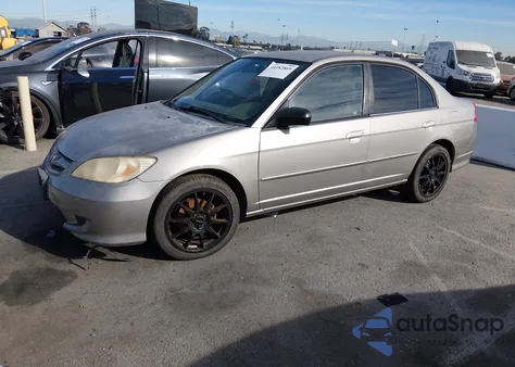 2004 Honda Civic Lx from USA, damaged, VIN JHMES16544S001881